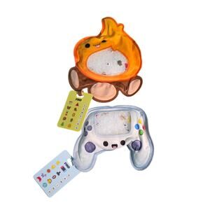 Bizyboo Hide 'N' Seek Busy Bags Campfire & Game Controller Lot of 2 NWT